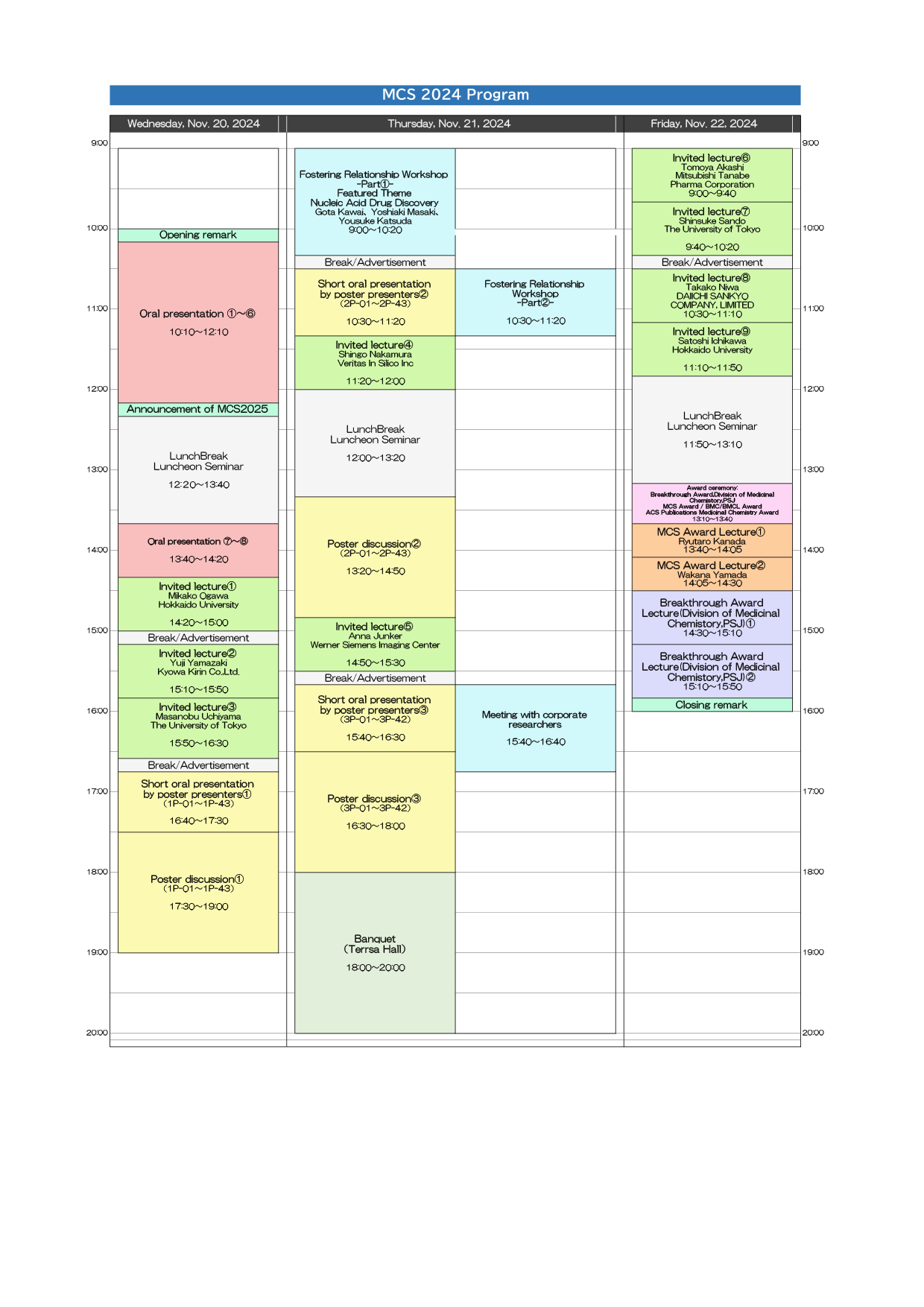 timetable